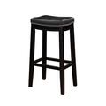 Linon Home Decor Products Claridge Black Bar Stool 55816BLK01U